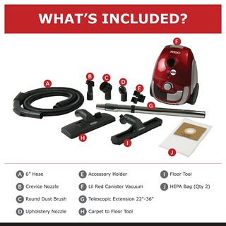 Foto 2 | Filtro Hepa Canister Vacuum Atrix Ahsc-1 Lil Red De 1.2 L 6.5 Libras - Venta Internacional.