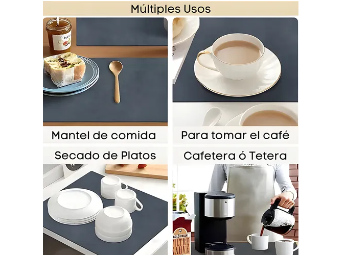 Foto 4 pulgar | 2 Xtellar Tapetes Escurridor De Trastes Absorbente Secado