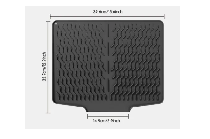 Foto 3 pulgar | Alfombrilla Xtellar Para Secar Utensilios Con Borde Escurridor