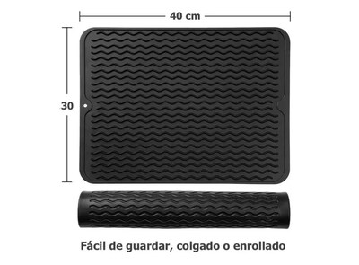 Foto 4 | Tapete Escurridor Xtellar Negro