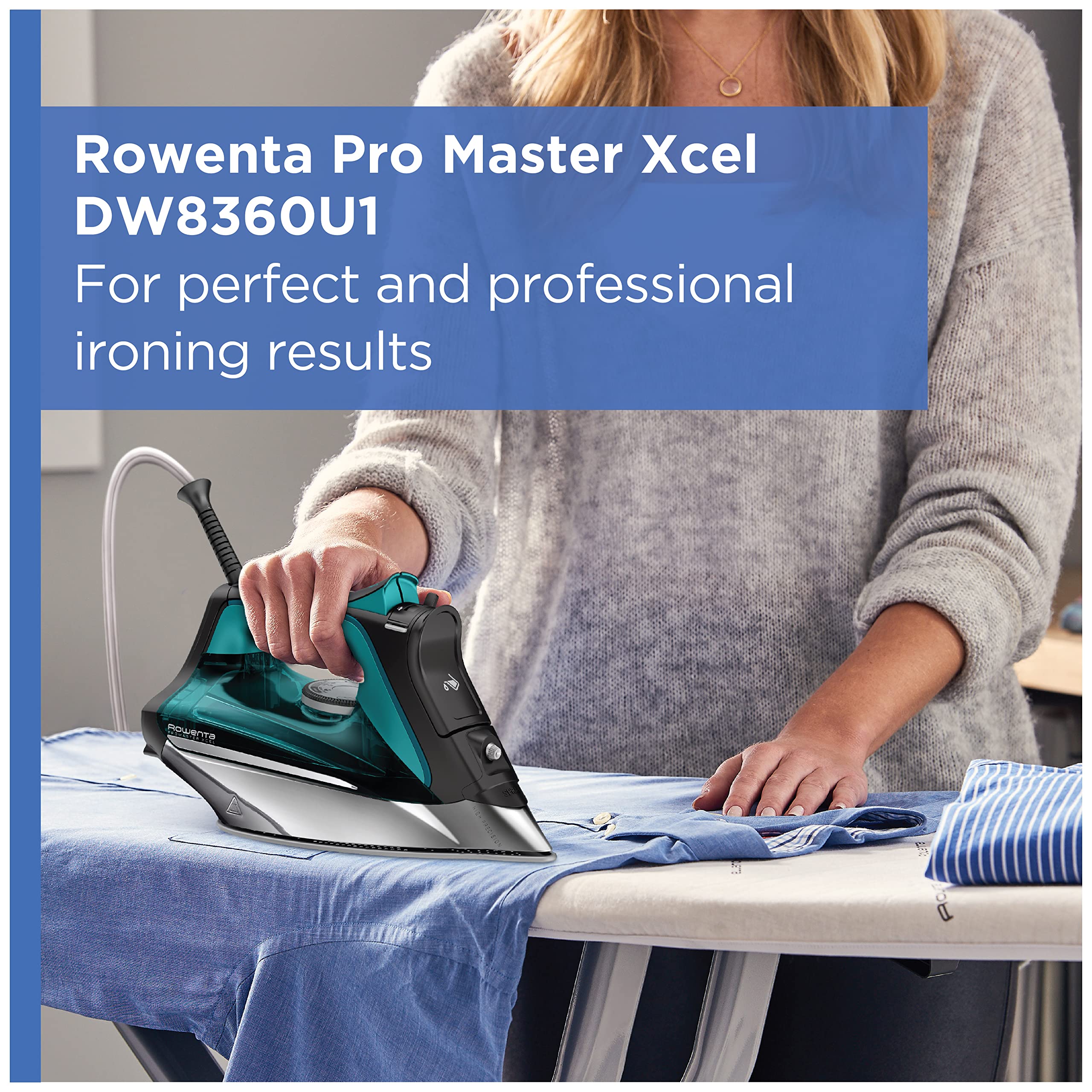 Foto 3 | Plancha de Vapor Rowenta Pro Master con Suela de Acero Inoxidable - Venta Internacional