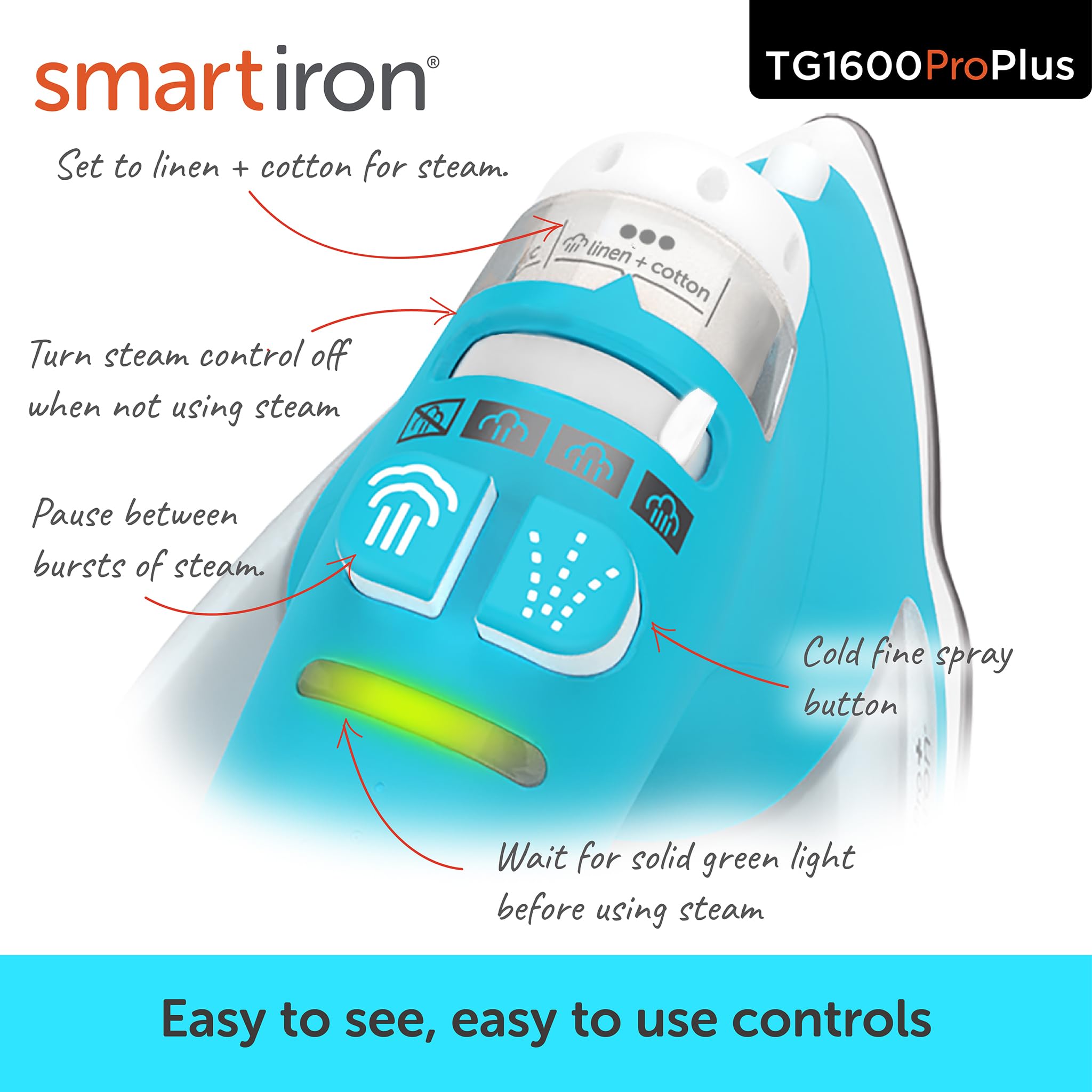 Foto 6 pulgar | Plancha Iron Oliso Tg1600 Pro Plus 1800 W con Elevador Automático Turquesa - Venta Internacional
