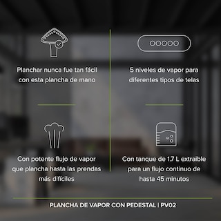 Foto 2 | Plancha Vertical de Vapor con Pedestal Avera Pv02p