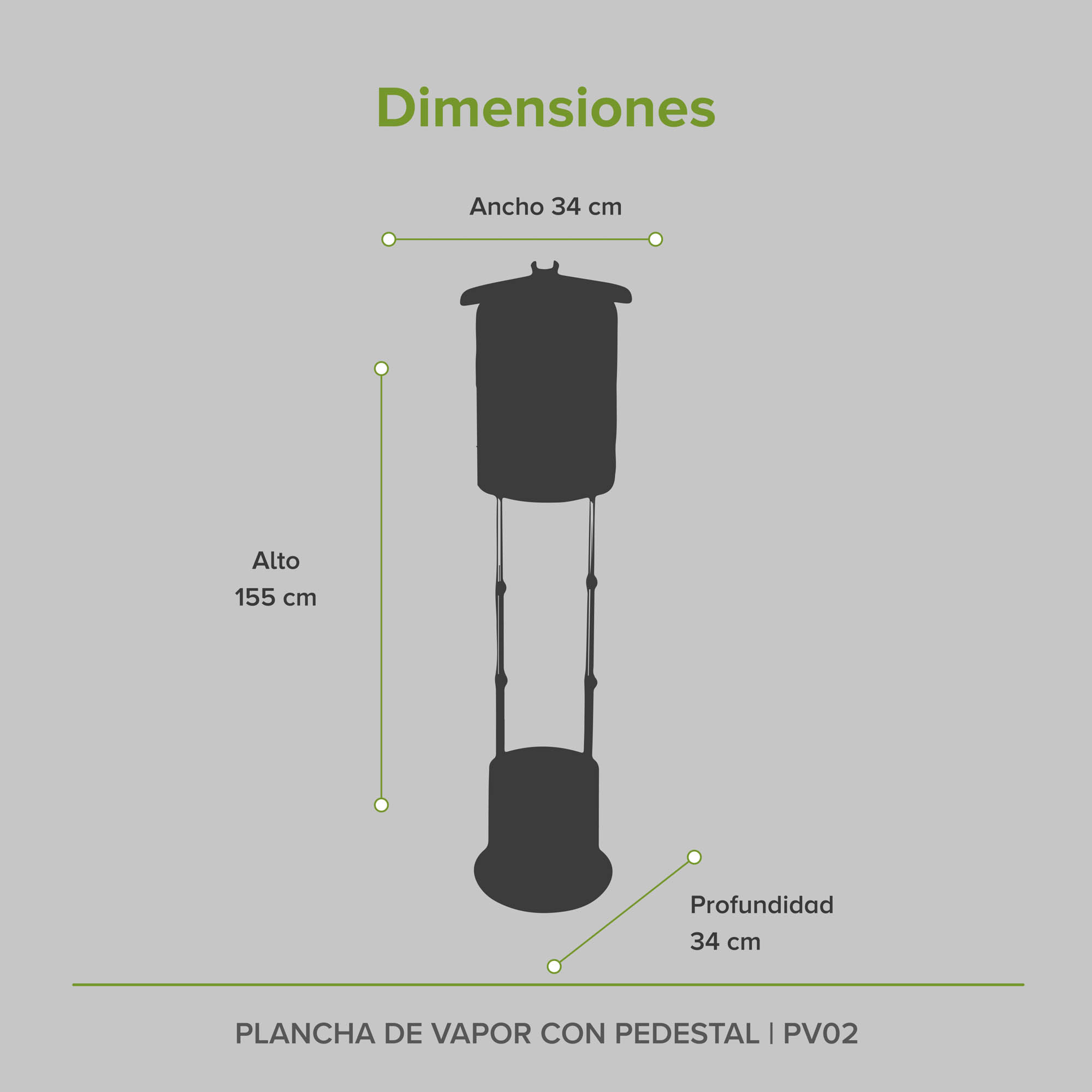 Foto 5 pulgar | Plancha Vertical de Vapor con Pedestal Avera Pv02p