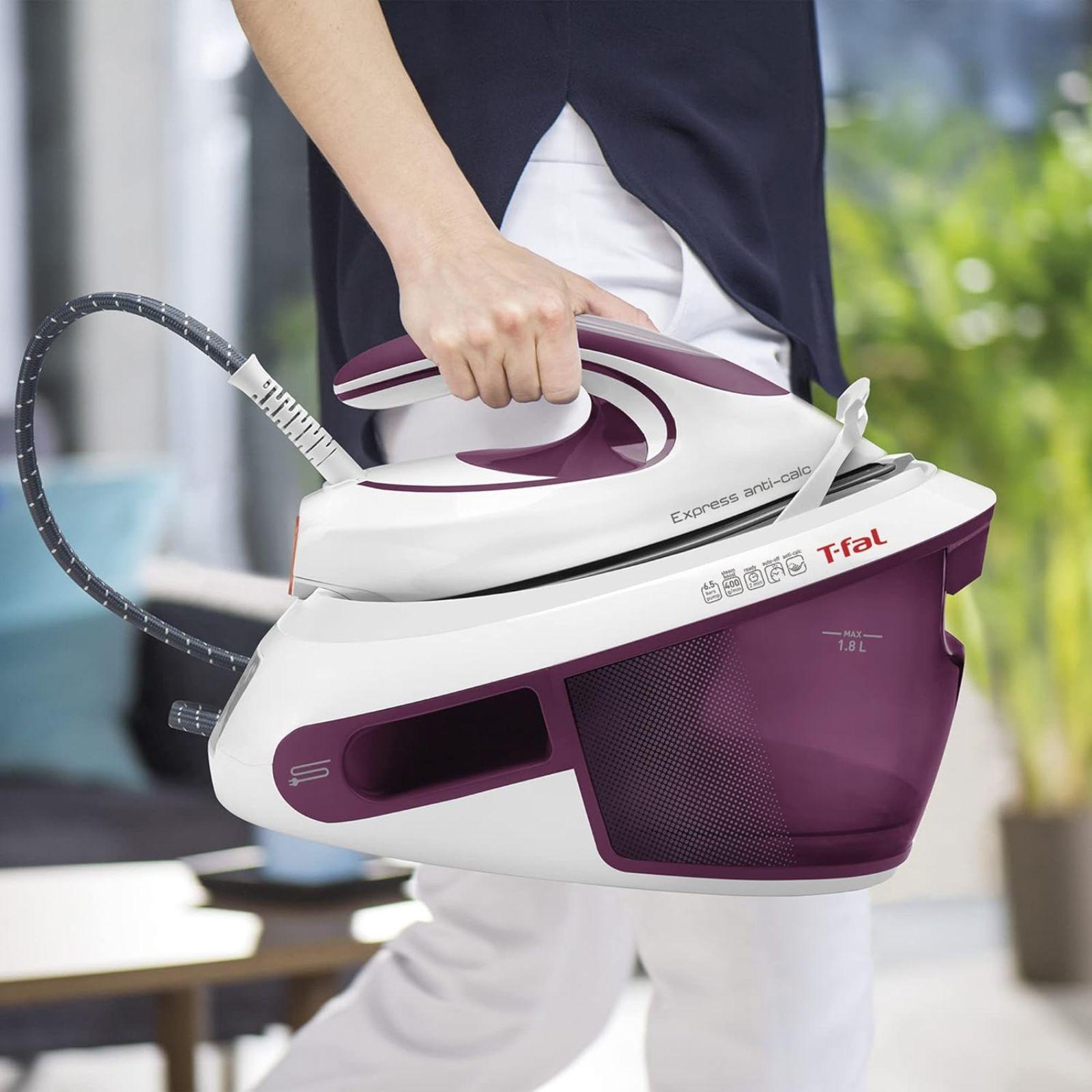Foto 4 | Plancha Central De Vapor T-fal Express Morada Sv8031x0