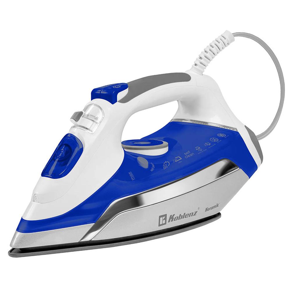 Plancha de Vapor Koblenz PKK-850SAR Azul de Cerámica con Cable Giratorio