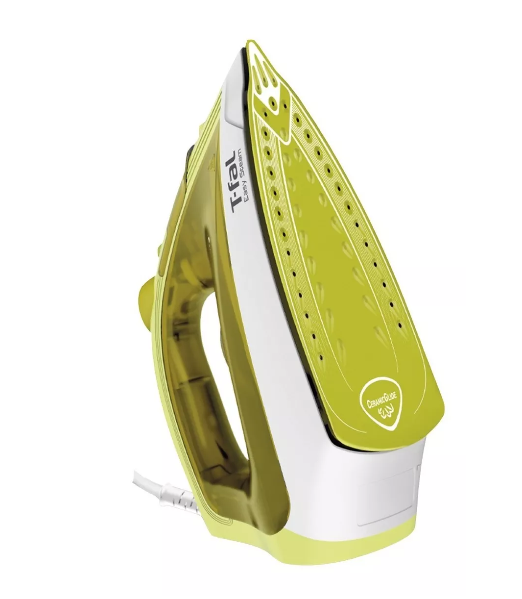 Plancha para Ropa T-Fal de Vapor Suela Cerámica color Verde