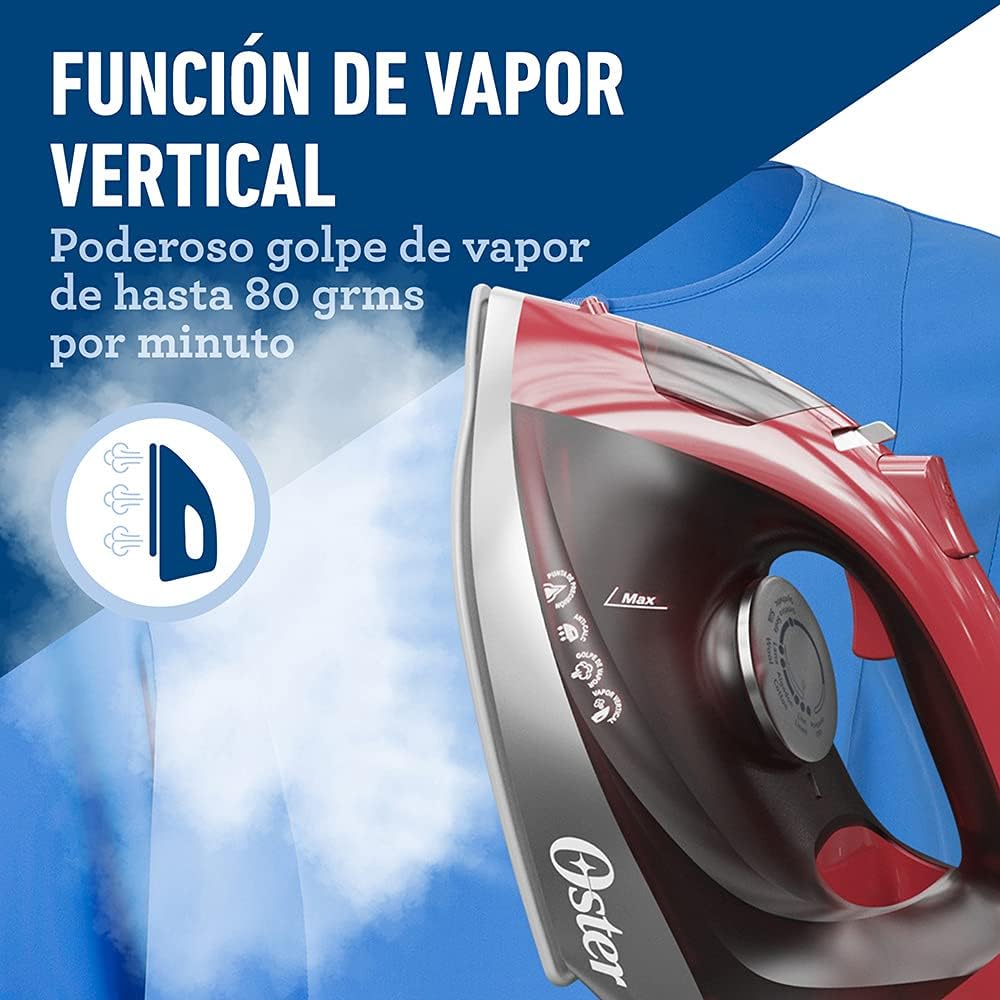 Foto 5 pulgar | Plancha de Vapor Oster Gcstbs6051 color Rojo