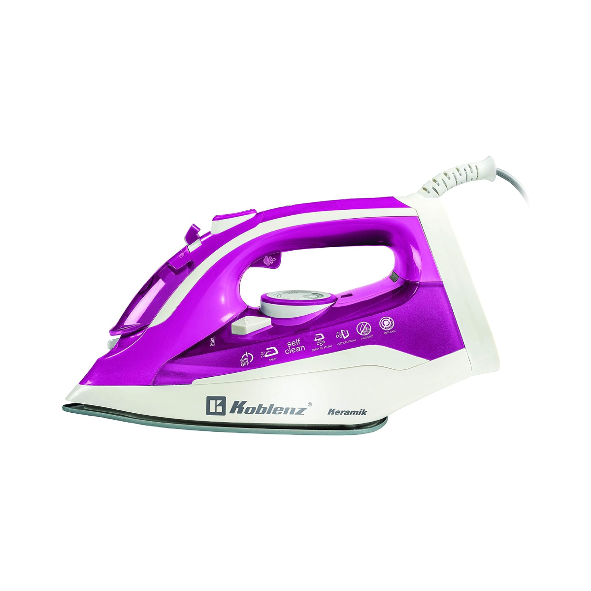Foto 5 pulgar | Plancha de Vapor Koblenz Secure Keramik Rosa 1200 W Suela Cerámica