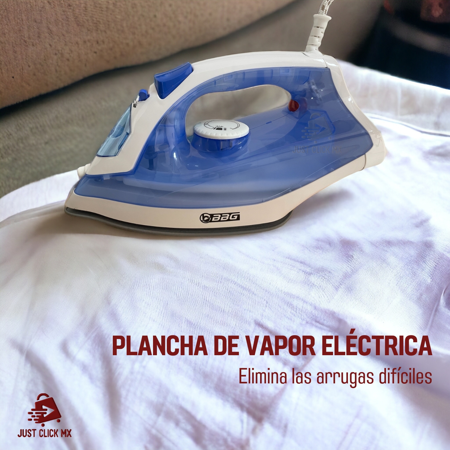 Foto 4 pulgar | Plancha de Vapor y Spray JustClick MX con Base de Cerámica