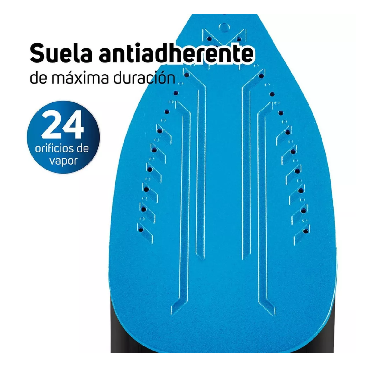 Foto 3 pulgar | Plancha Taurus Ariel Antiadherente con Vapor y Control de Temperatura color Azul