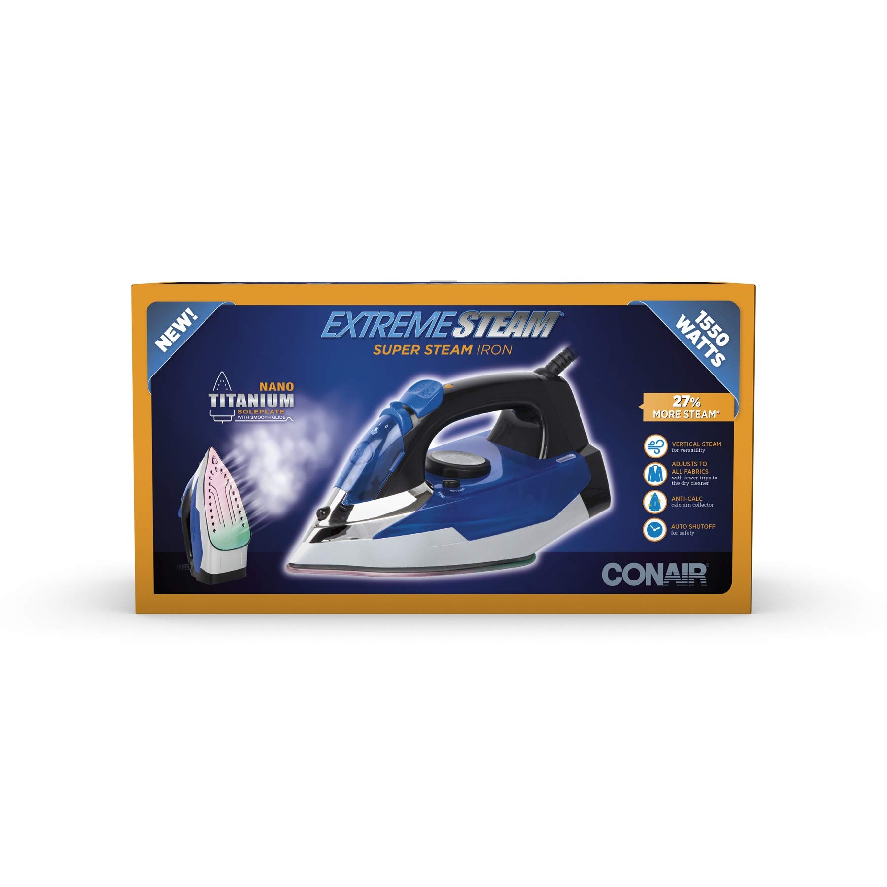 Foto 5 pulgar | Plancha de Vapor Conair Extremesteam 1550w con Suela de Nanotitanio - Venta Internacional