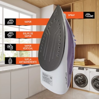 Foto 5 | Plancha de Vapor Antiadherente Skyline 1200w