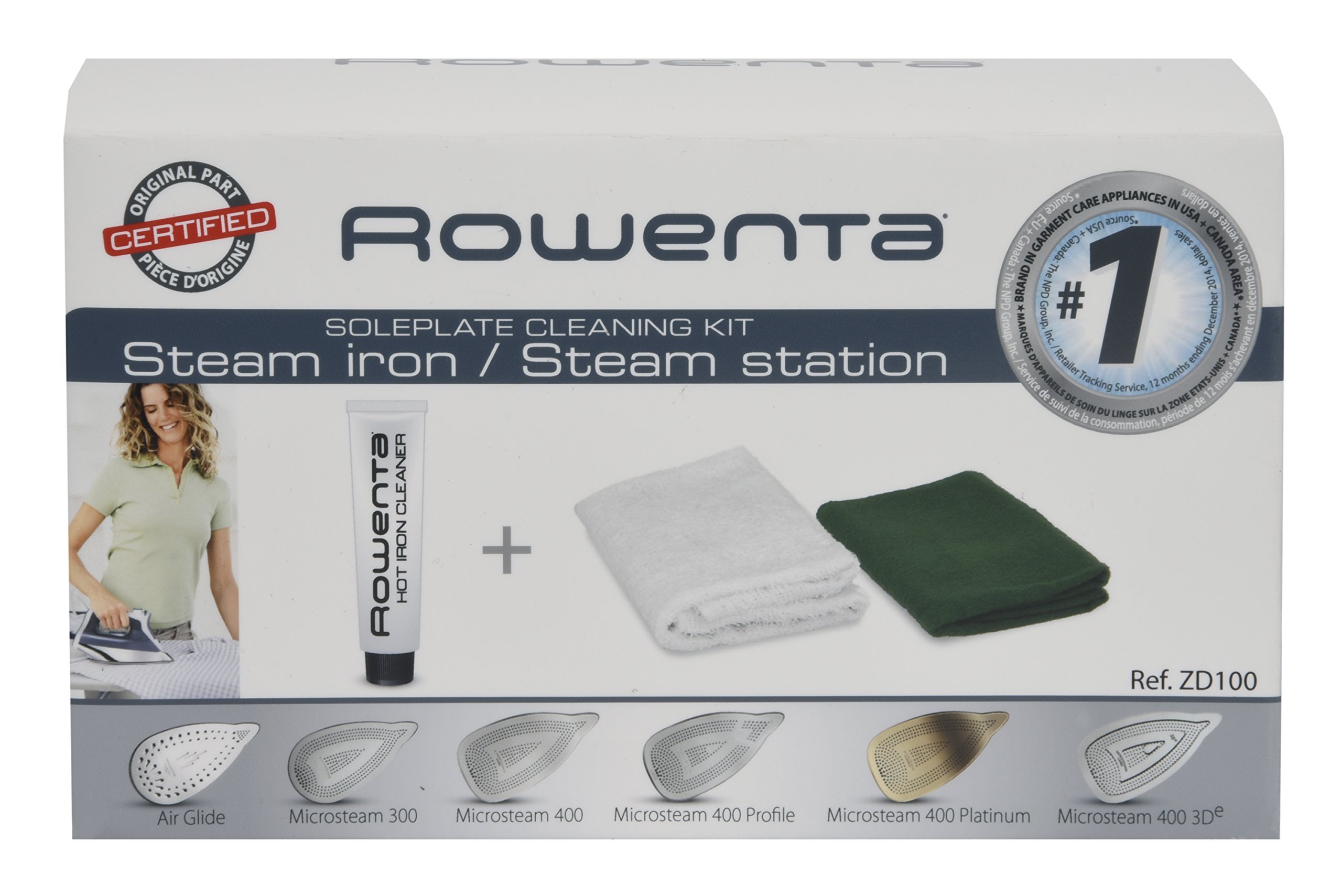 Foto 2 pulgar | Kit De Limpieza Rowenta Para Plancha De Vapor Con Limpiador No Tóxico - Venta Internacional.