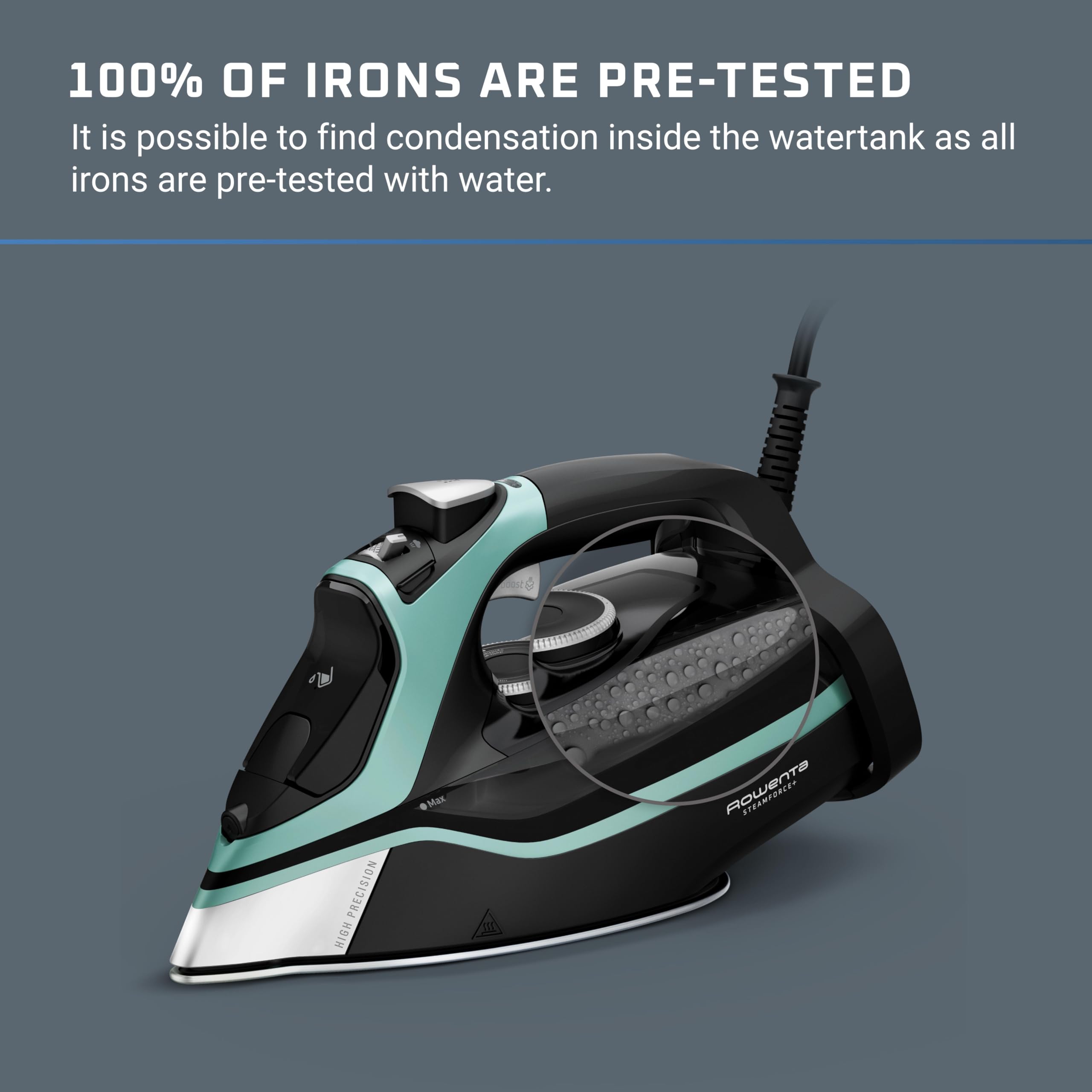 Foto 5 pulgar | Plancha De Vapor Rowenta Steam Force 1800 W 400 Microsteam Holes - Venta Internacional.