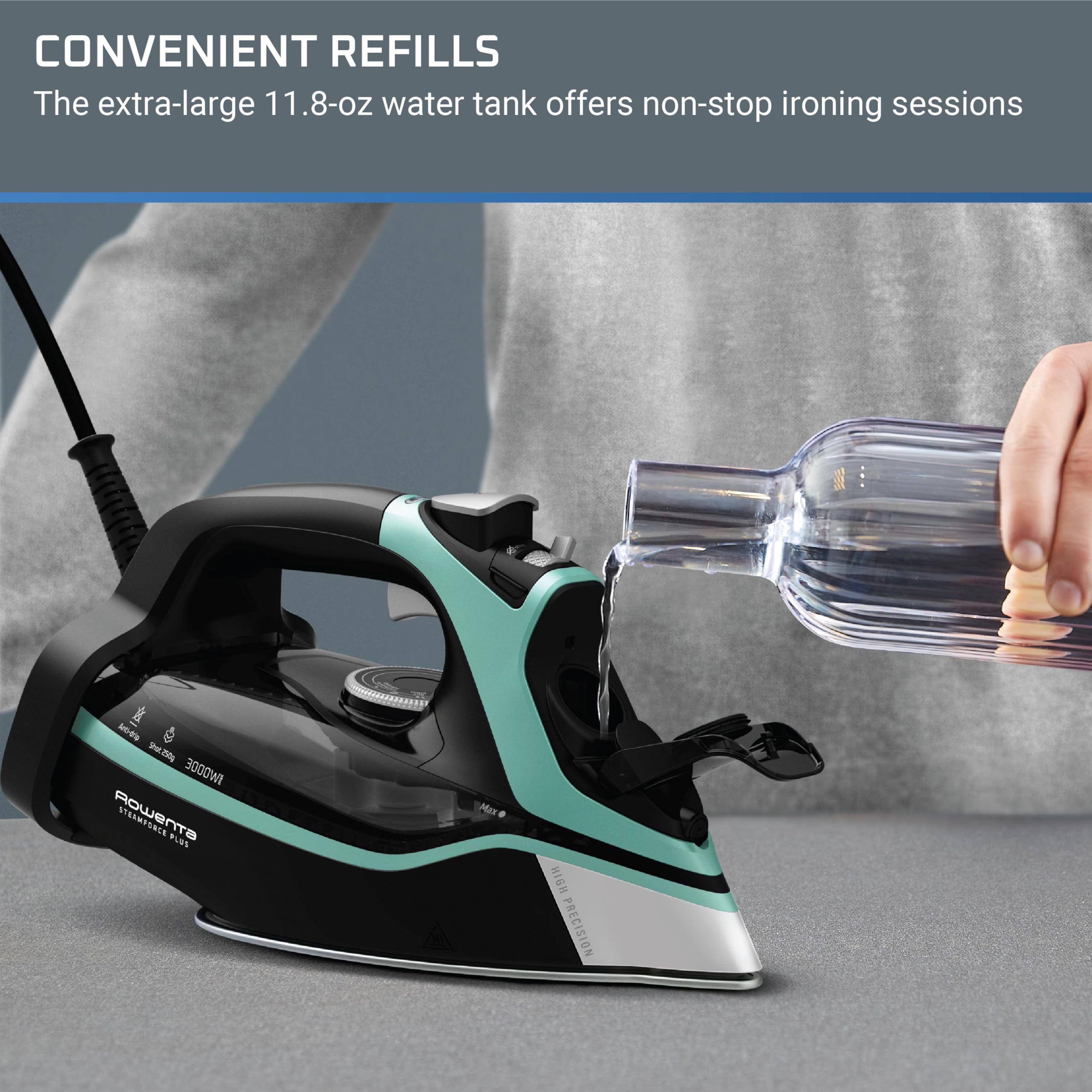 Foto 8 pulgar | Plancha De Vapor Rowenta Steam Force 1800 W 400 Microsteam Holes - Venta Internacional.
