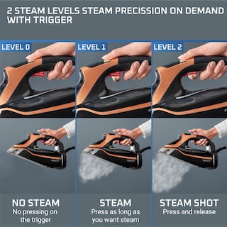Foto 3 | Plancha Rowenta Steam Force Pro De Acero Inoxidable 1850w Dw9540 - Venta Internacional