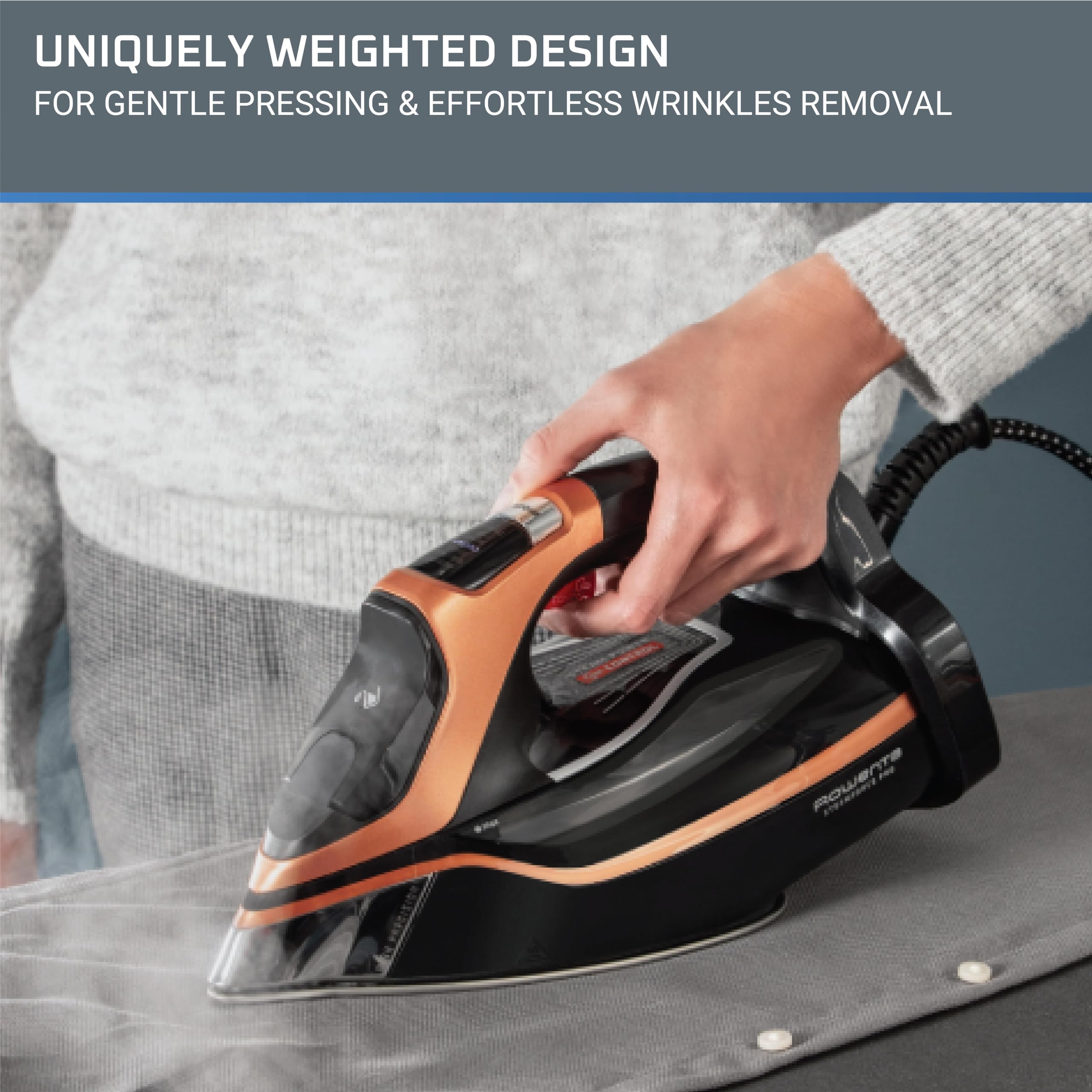 Foto 6 pulgar | Plancha Rowenta Steam Force Pro De Acero Inoxidable 1850w Dw9540 - Venta Internacional