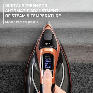 Foto 5 | Plancha de Vapor Rowenta Steam Force Pro 1850w 5 Presets Color Negro Y Cobre - Venta Internacional