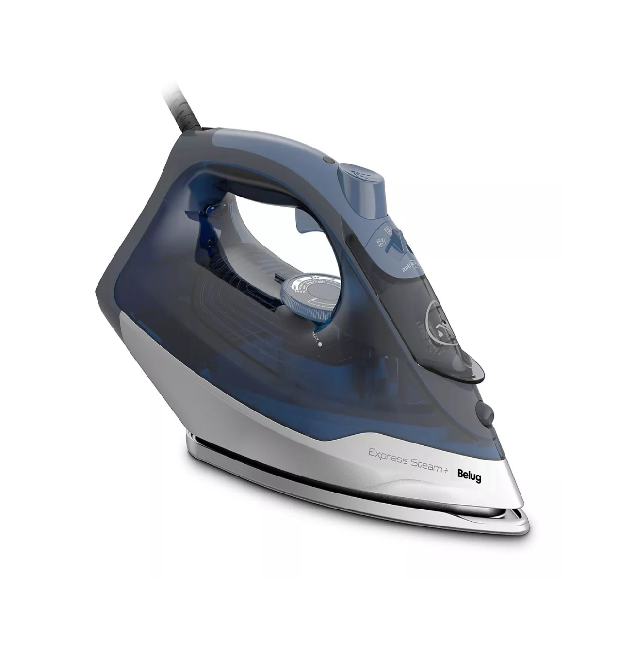 Plancha Belug De Vapor Azul