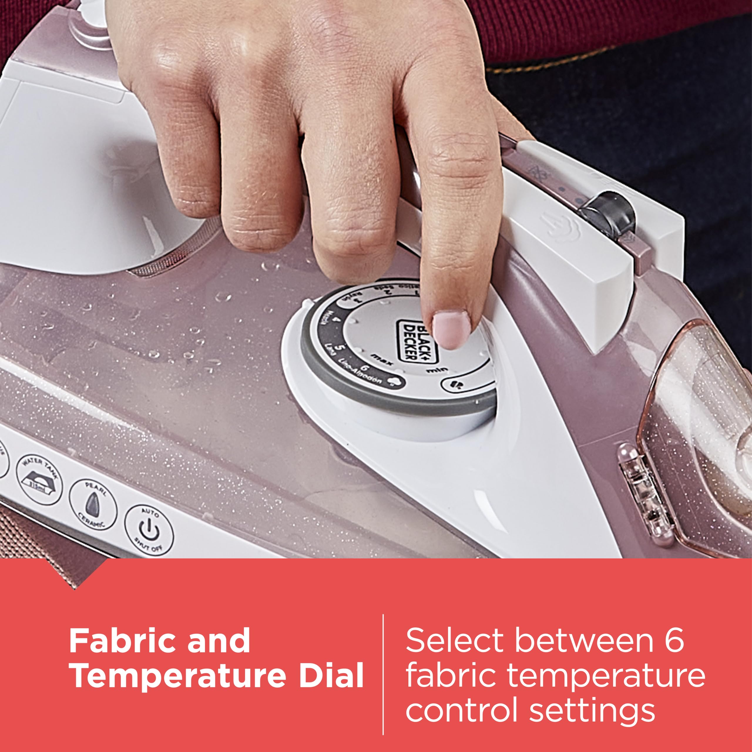 Foto 4 pulgar | Suela Cerámica Iron Black+decker Pearl Ir2398 De 315 Ml - Venta Internacional.