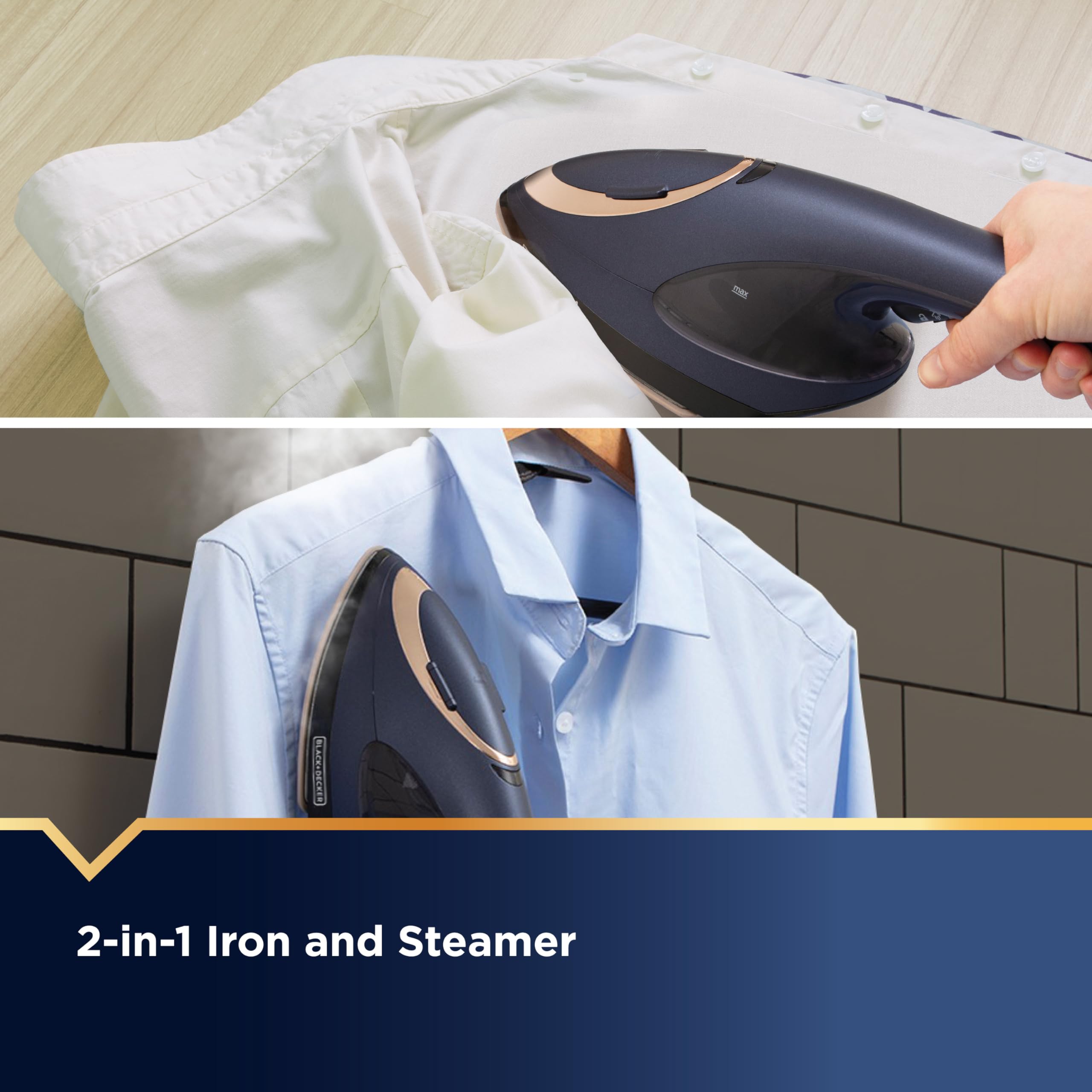 Foto 5 pulgar | Plancha Y Vaporera Black+decker Press & Steam 2 En 1 - Venta Internacional.