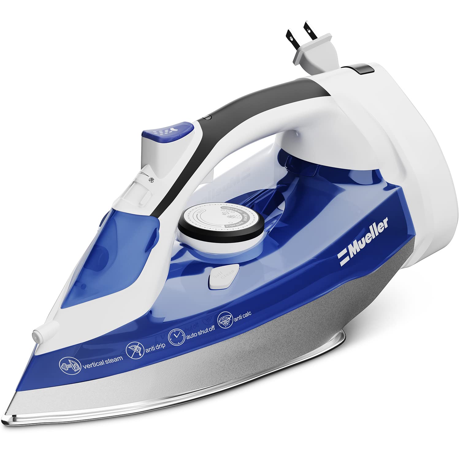 Foto 1 | Plancha de Vapor Mueller 1500 W Azul - Venta Internacional