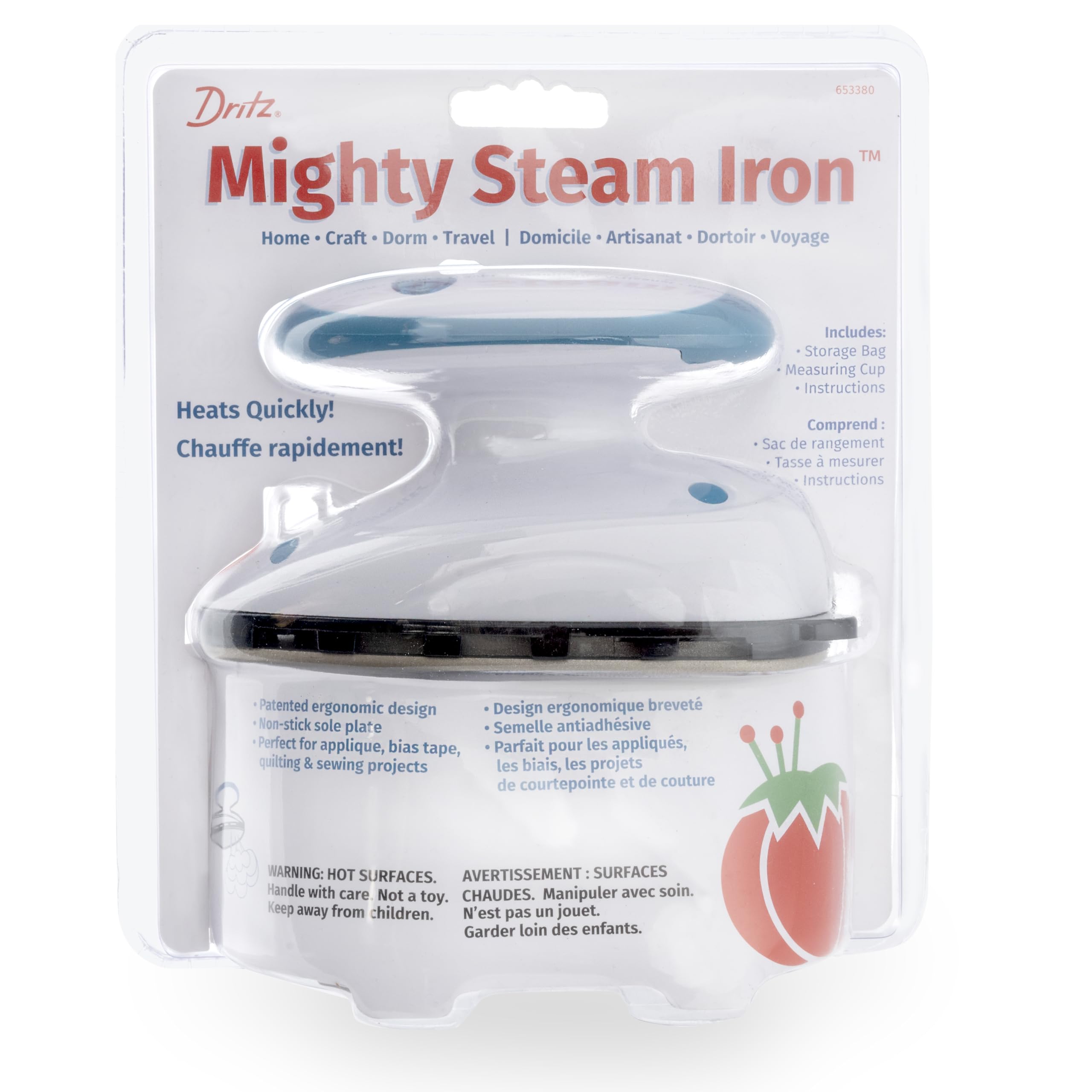 Foto 3 pulgar | Plancha de Vapor Dritz Notions 653380 Mighty Travel Blanca- Venta Internacional