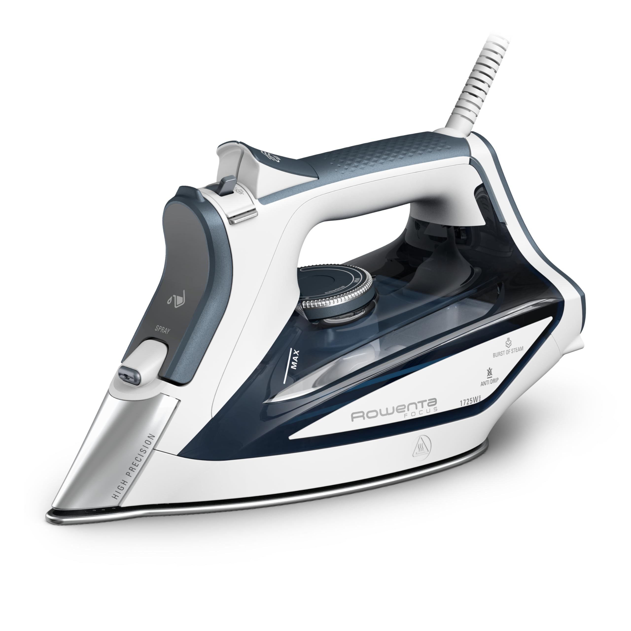 Foto 1 | Plancha De Vapor Rowenta Focus Con Suela De Acero Inoxidable (1725 W), Color Azul - Venta Internacional.