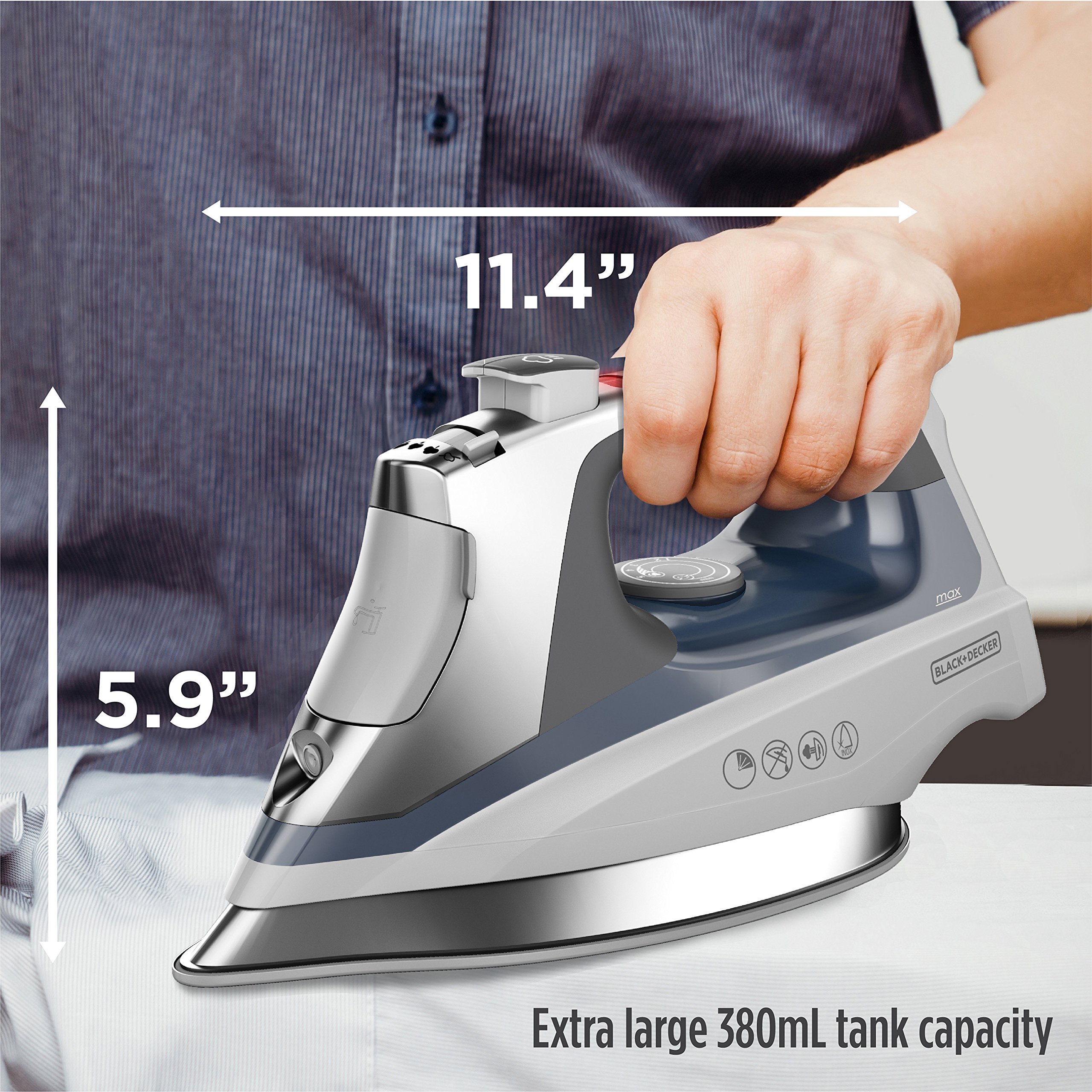 Foto 8 pulgar | Plancha De Vapor Black+decker Allure Professional D3030 240 Ml - Venta Internacional.