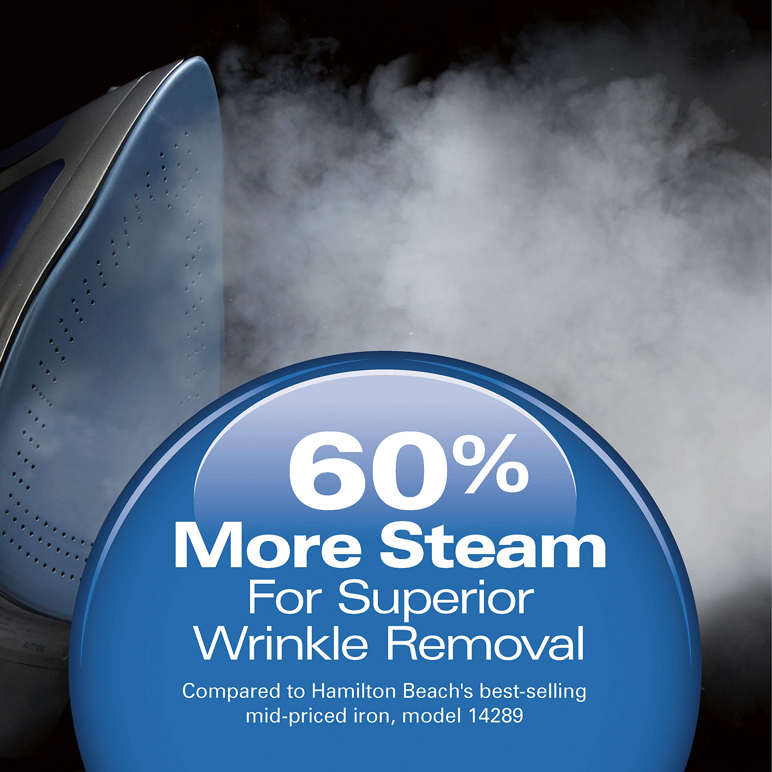 Foto 3 | Plancha De Vapor Y Vaporizador Vertical Hamilton Beach Blue 1500 W - Venta Internacional.