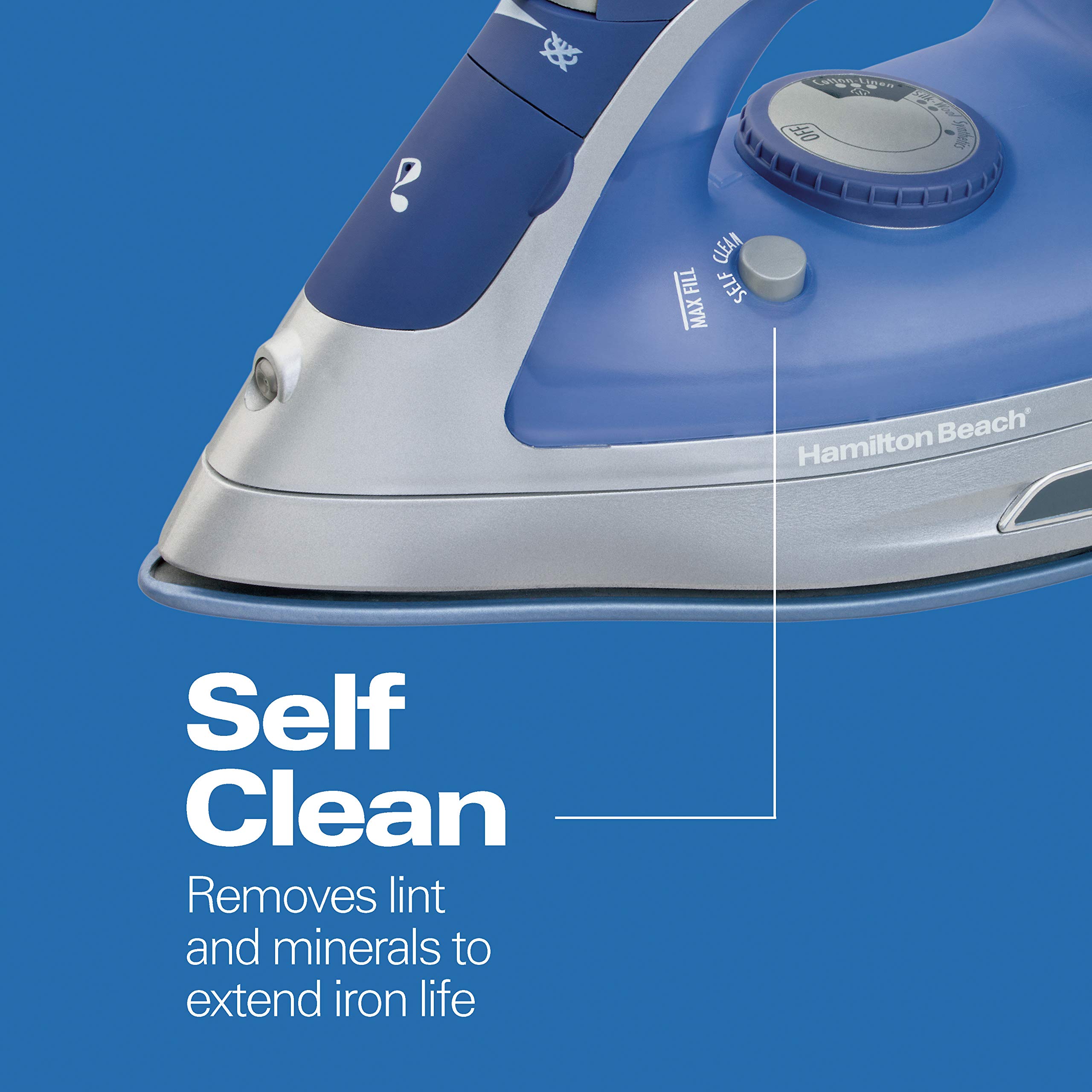 Foto 7 pulgar | Plancha De Vapor Y Vaporizador Vertical Hamilton Beach Blue 1500 W - Venta Internacional.
