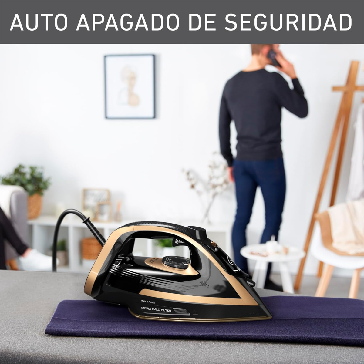 Foto 6 | Plancha T-Fal PureGliss FV8064 Durilium