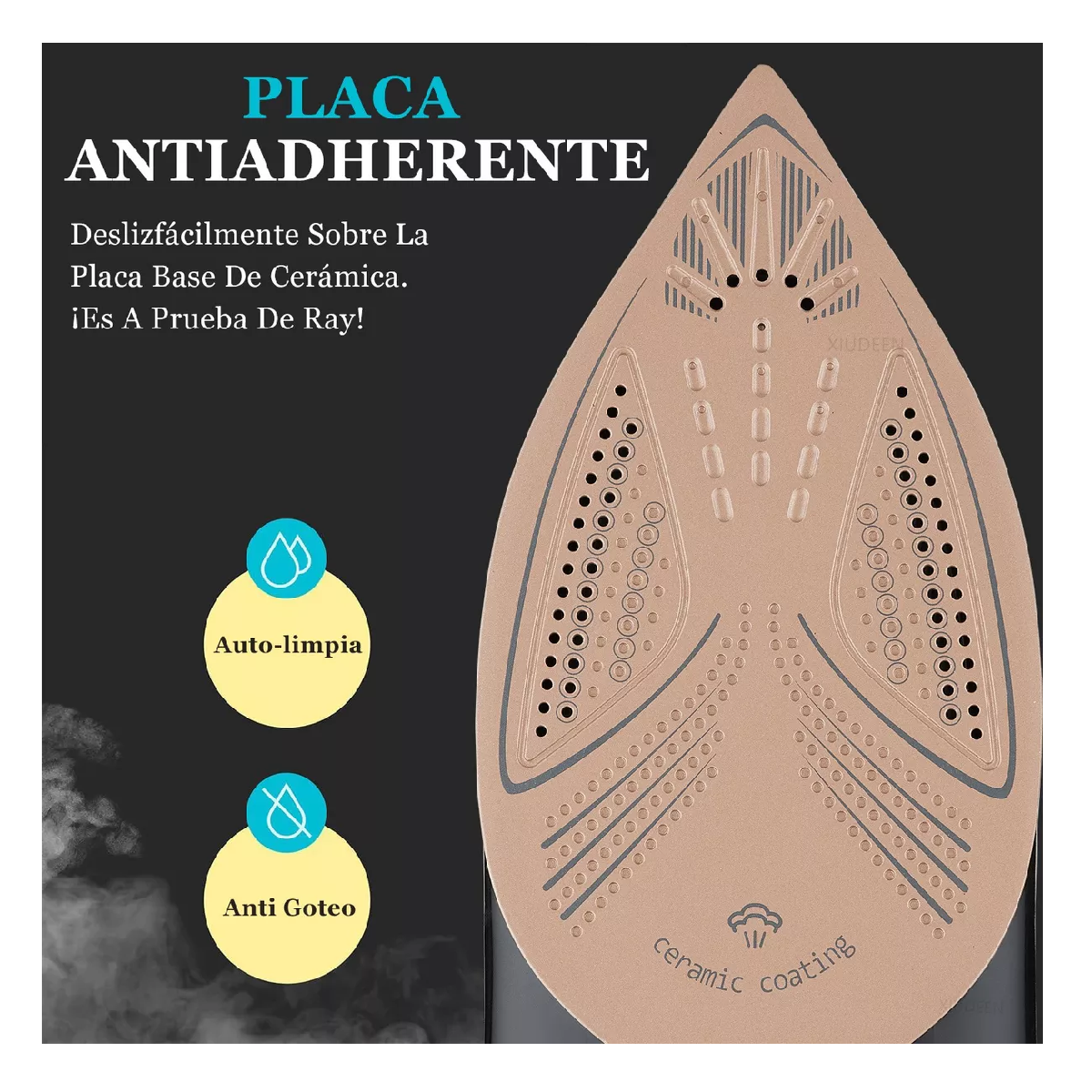 Foto 4 pulgar | Plancha De Vapor Belug Para Ropa Con Suela De Cerámica Autolimpian
