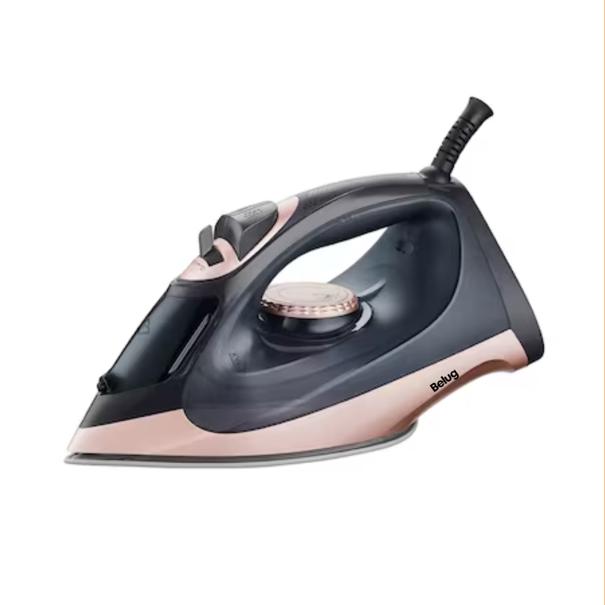 Plancha De Ropa Belug Vapor Vertical Con Suela Cerámica Negra Rosa