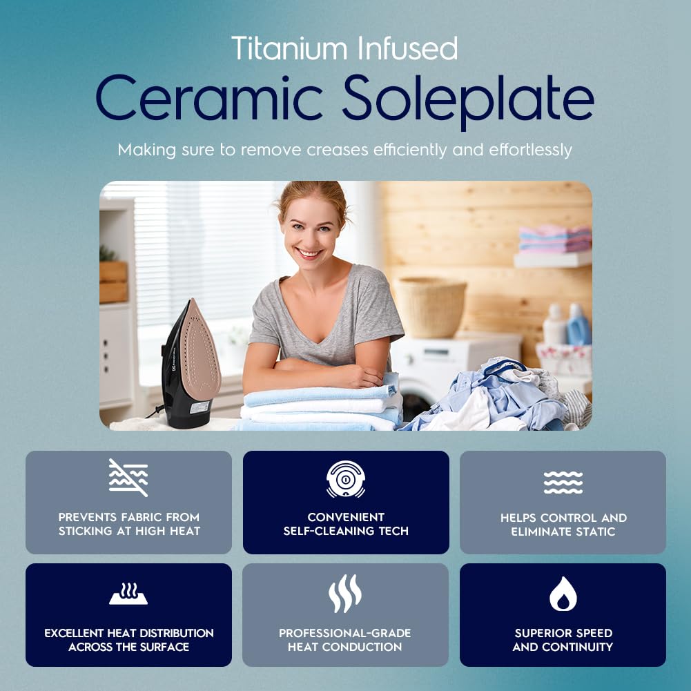 Foto 5 | Plancha De Vapor Electrolux Professional 1700w Con Suela De Titanio - Venta Internacional.