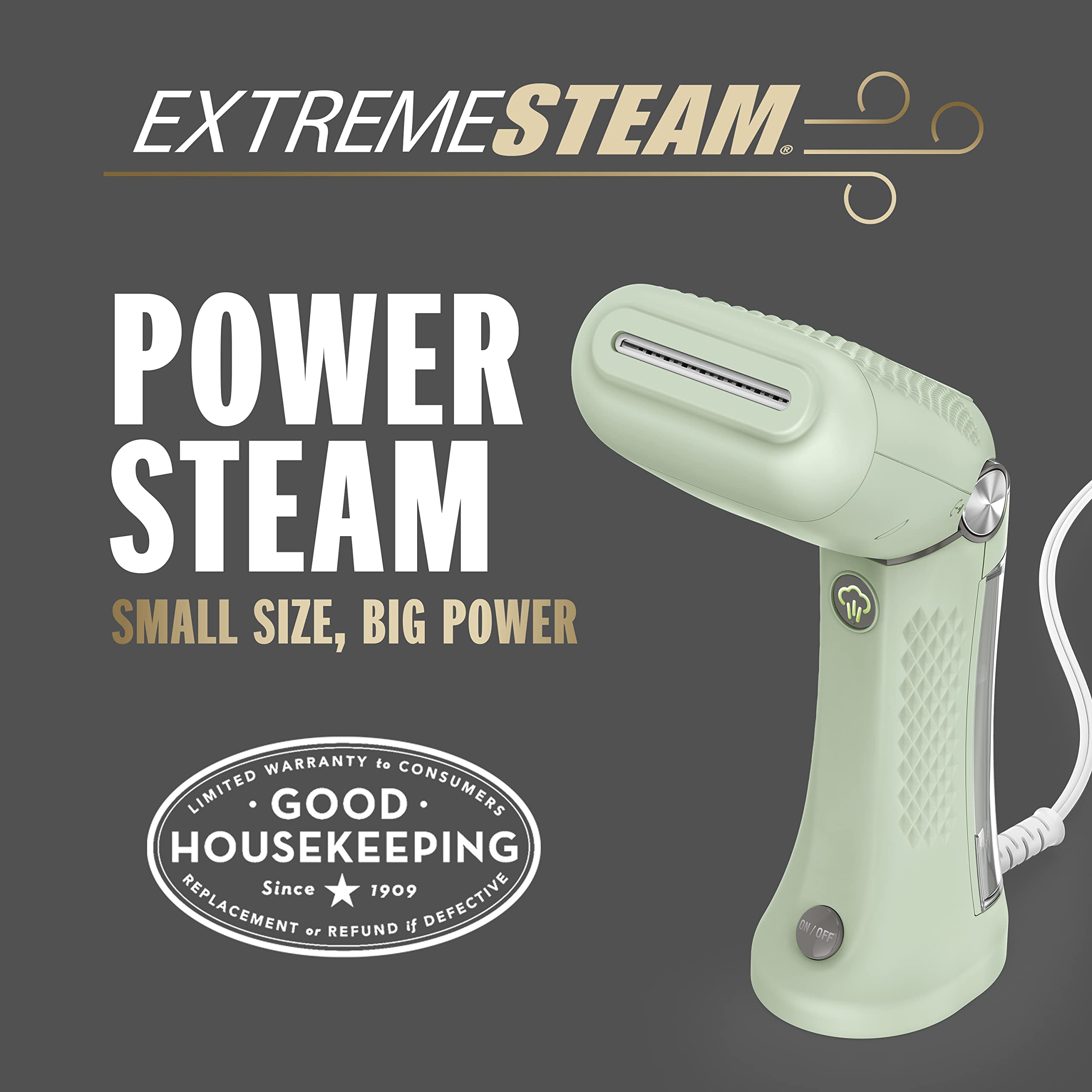 Foto 3 pulgar | Vaporizador de Ropa Conair GSC24 Extremesteam 1200w Verde - Venta Internacional