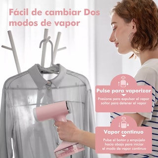 Foto 2 | Plancha de Vapor Portátil para Ropa Eo Safe Imports Esi-18438 Rosa