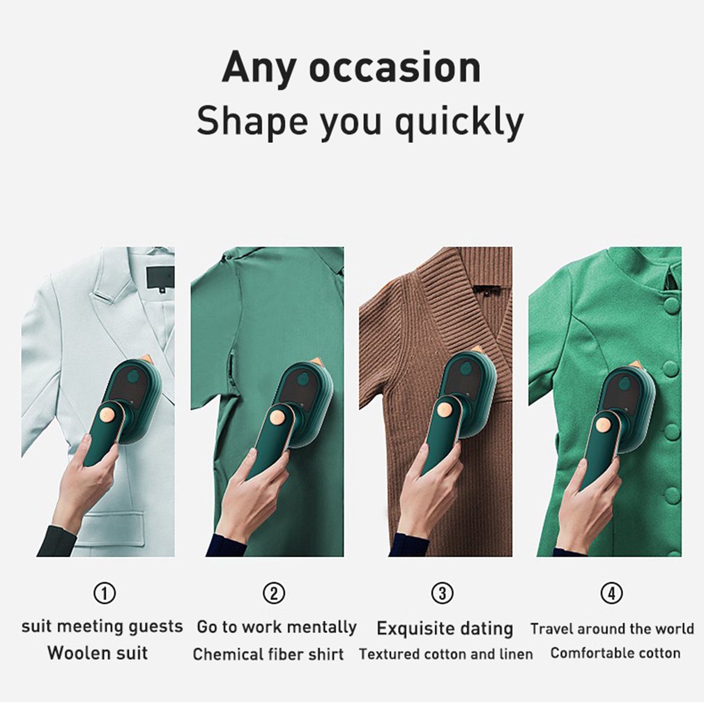Foto 2 | Plancha de Vapor Eléctrica Homm Handheld Mini Green - Venta Internacional