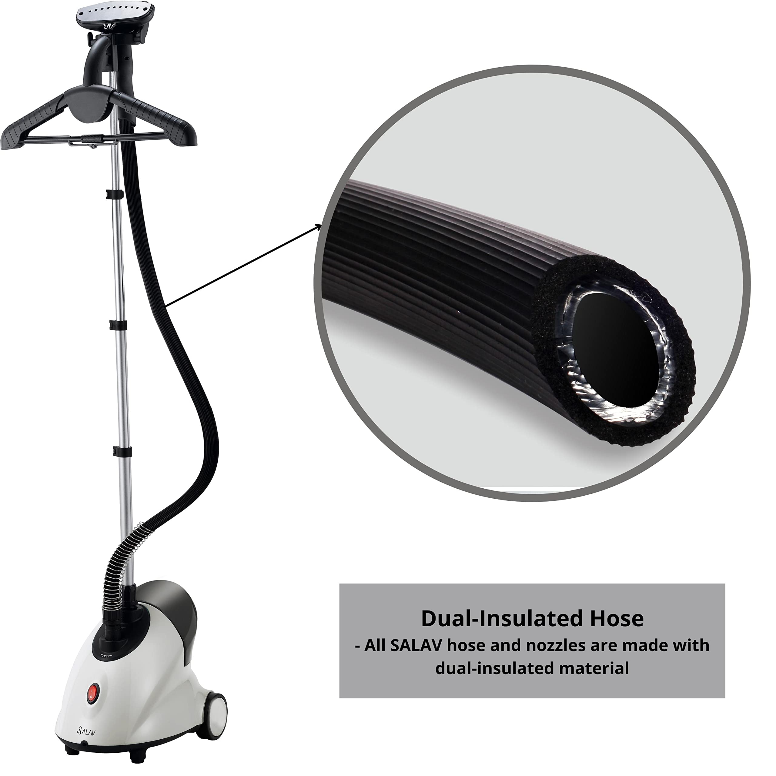 Foto 8 pulgar | Vaporizador De Ropa De Pie Salav Gs18-dj 1.8l 1500w Blanco - Venta Internacional.