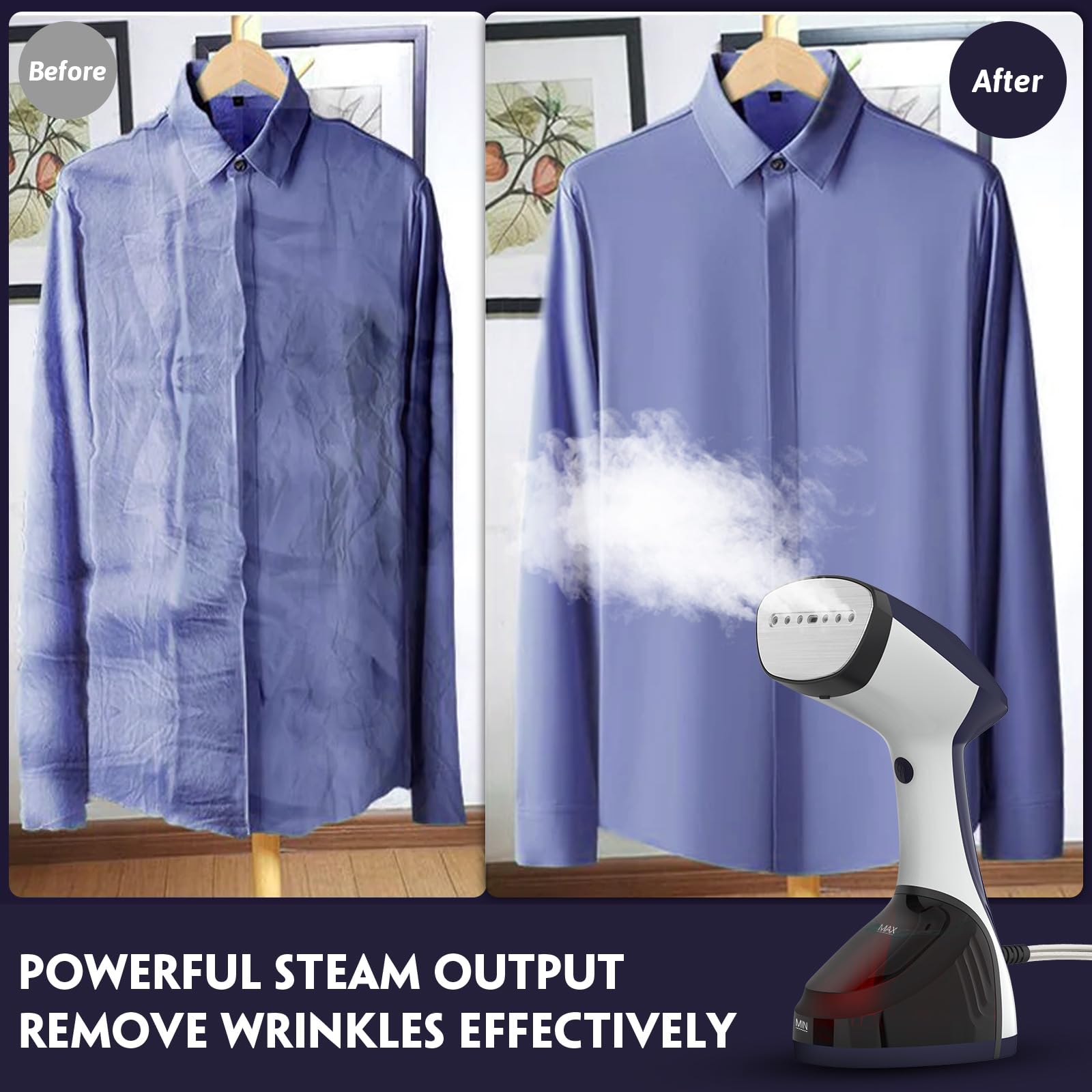 Foto 7 pulgar | Vaporizador De Ropa Urpower, Portátil, 300 Ml, 1500 W, 120 V - Venta Internacional.