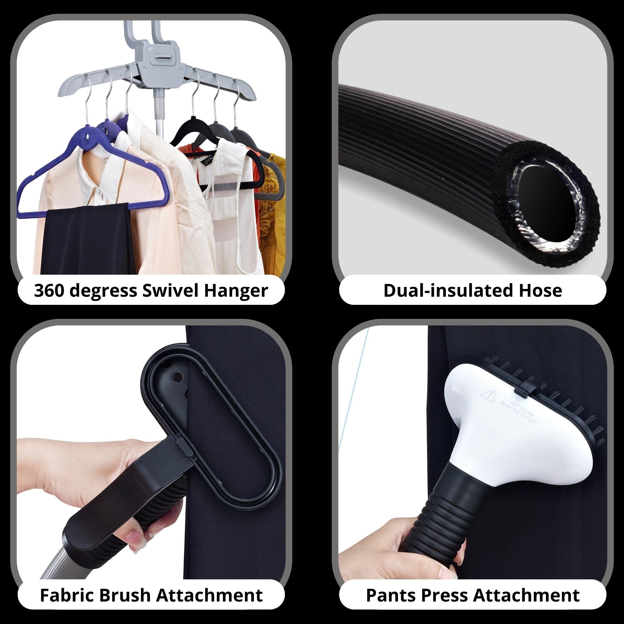 Foto 3 pulgar | Vaporizador De Ropa Salav Standing Steamer, 1,3 L, 1500 W, Negro - Venta Internacional.