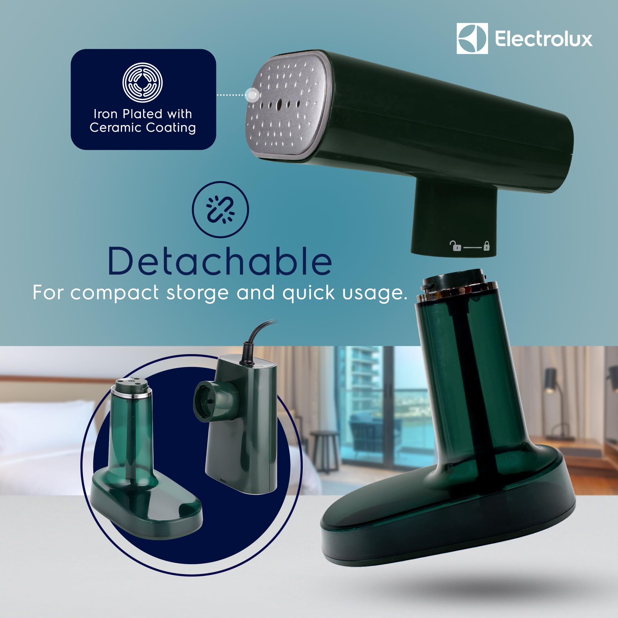 Foto 5 pulgar | Vaporizador De Ropa Electrolux Snapsteam 1200w Verde - Venta Internacional.