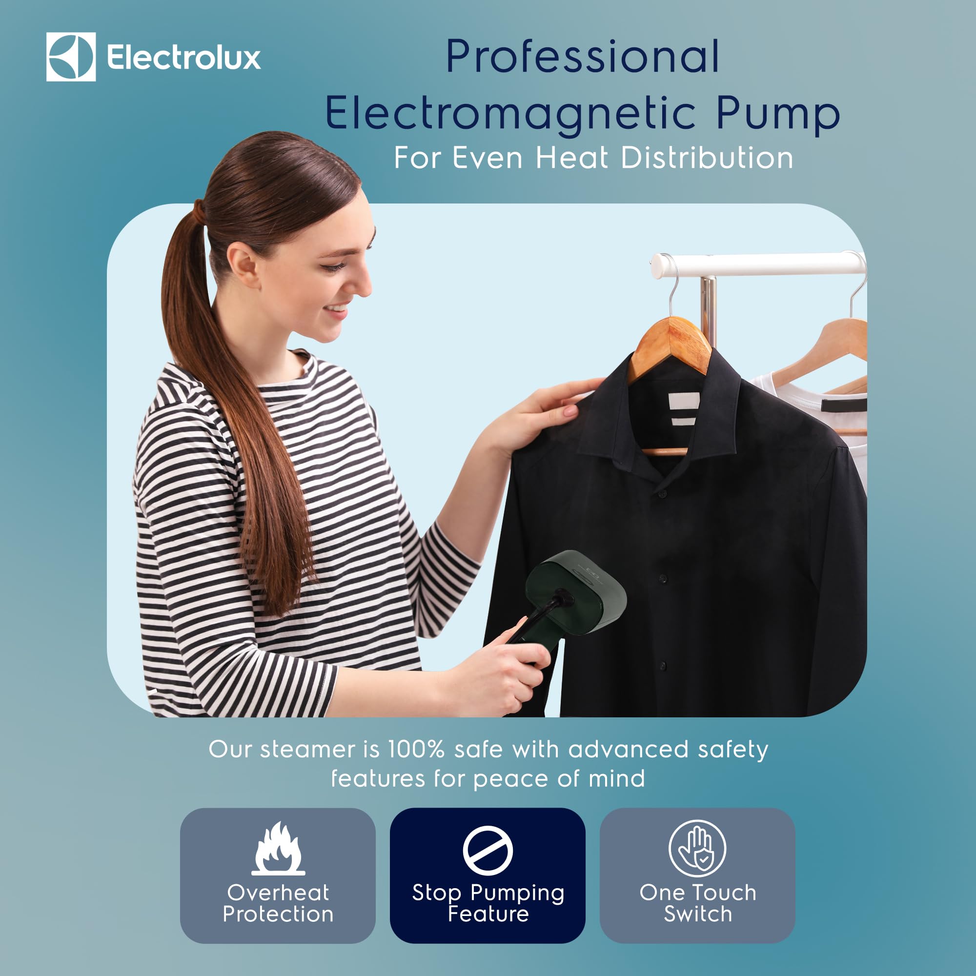 Foto 6 pulgar | Vaporizador De Ropa Electrolux Snapsteam 1200w Verde - Venta Internacional.