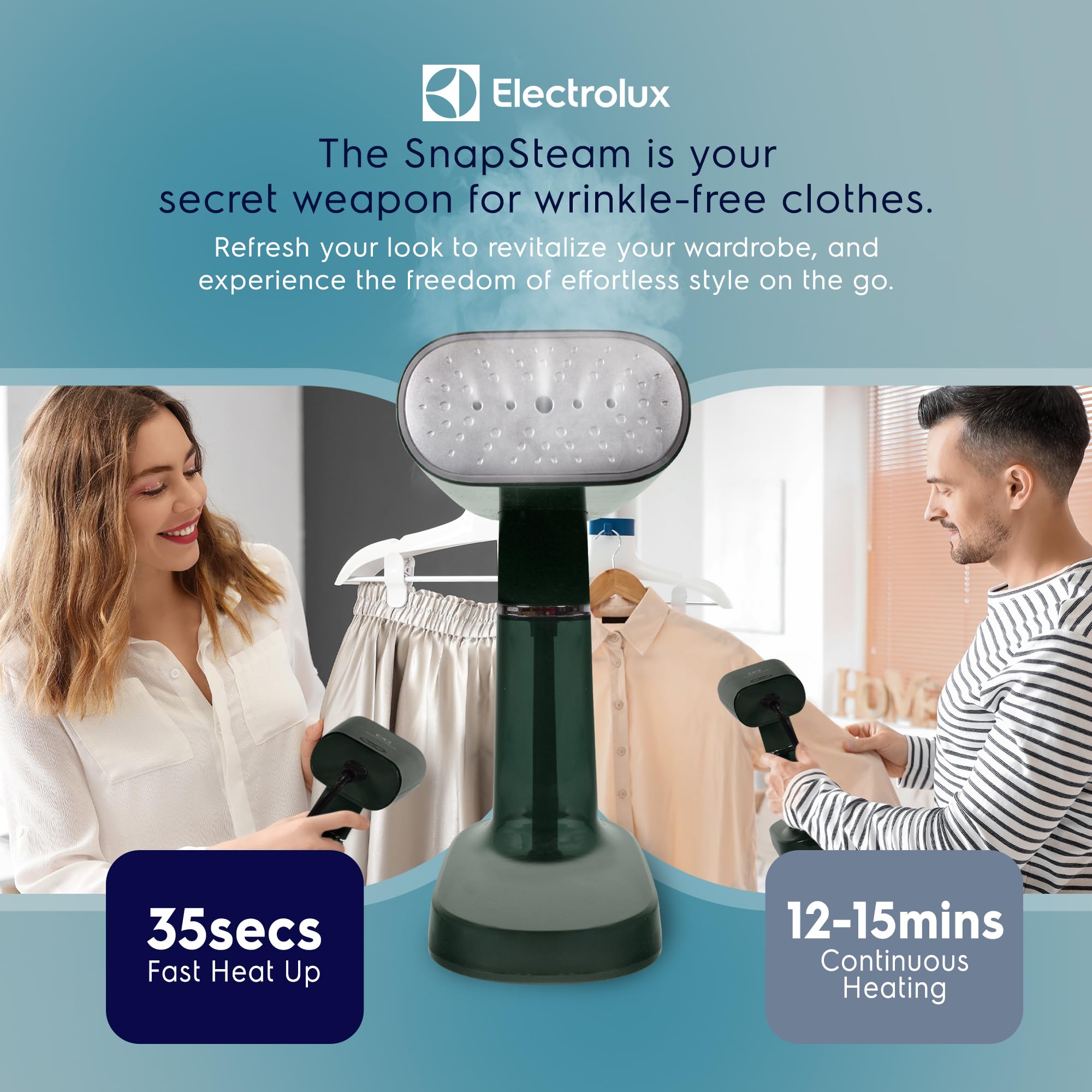 Foto 7 pulgar | Vaporizador De Ropa Electrolux Snapsteam 1200w Verde - Venta Internacional.