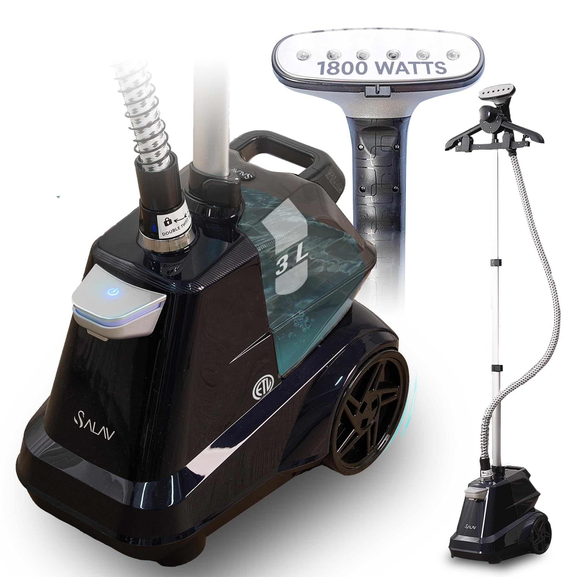 Foto 2 pulgar | Vaporizador De Ropa Salav Heavy Duty Commercial, 3 L, 1800 W, Azul Marino - Venta Internacional.