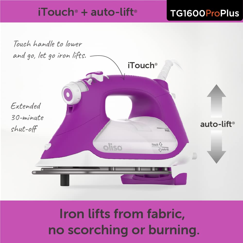 Foto 3 pulgar | Plancha Iron Oliso Tg1600 Pro Plus 1800 W Smart con Elevación Automática Morada - Venta Internacional