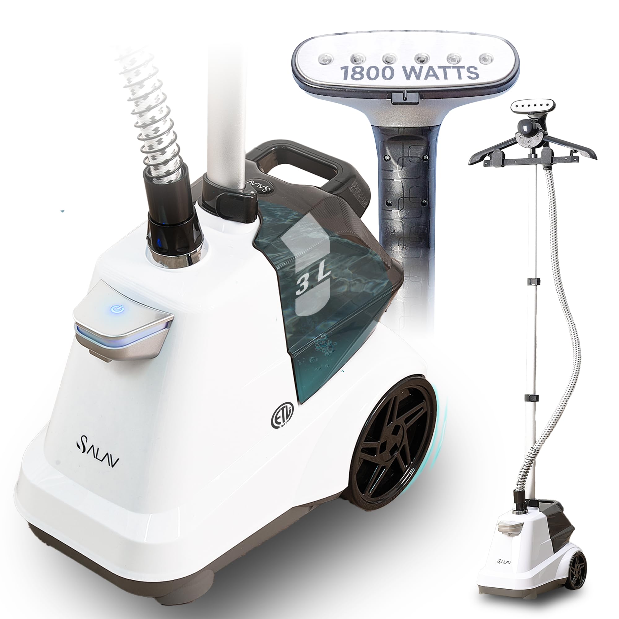 Foto 1 | Vaporizador de Ropa Salav Heavy Duty Commercial 3 L 1800 W Blanco - Venta Internacional
