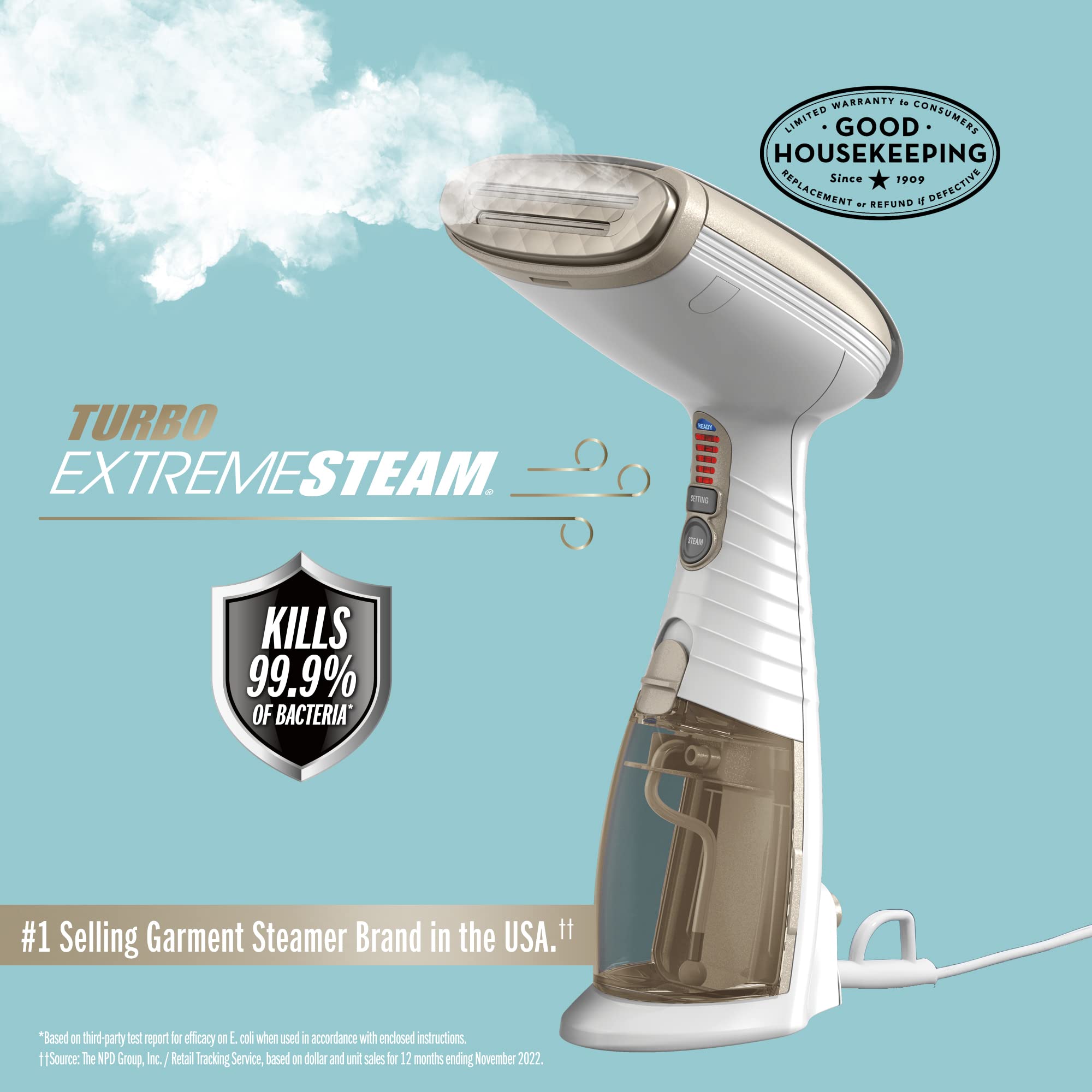 Foto 3 pulgar | Vaporizador De Ropa Conair Turbo Extremesteam 1875 W 430 Ml Blanco - Venta Internacional.