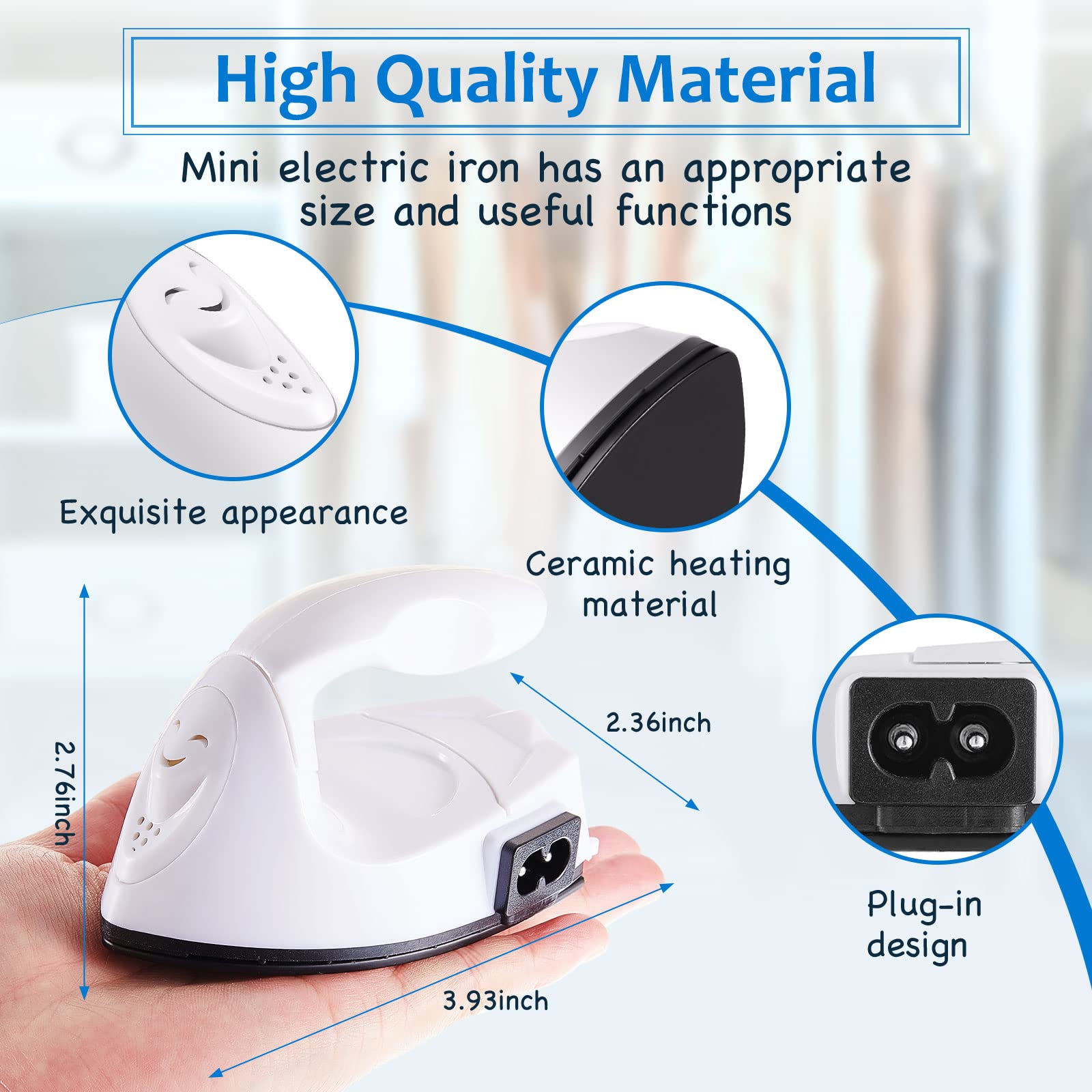 Foto 3 pulgar | Mini Prensa Térmica Mini Craft Iron Honoson, Color Blanco - Venta Internacional.